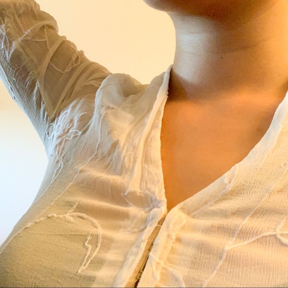 Sheer Beige Top/Cover Up - Picture 3 of 4